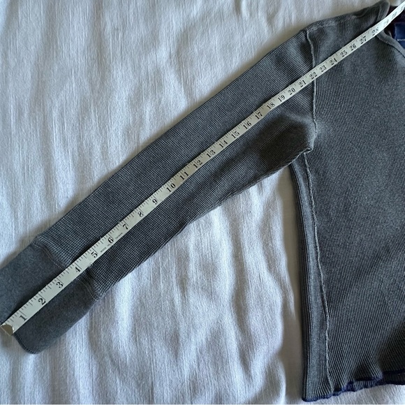 American Eagle Pullover Mens XL Thermal Waffle Knit Vintage Fit Grunge Preppy - Picture 5 of 7